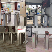 Tourniquet trépied TR200 de contrôle d'accès piétonnier avec reconnaissance faciale, barrière automatique à 3 bras anti-échappement, vente en gros