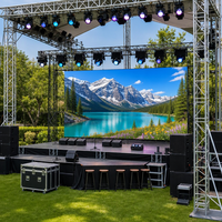 Pantalla LED a Todo Color P2.9 de 500x500mm, Video Wall HD IP65 Resistente al Agua para Interiores/Exteriores, Garantía de 5 Años, Pantalla LED para Fiestas y Bodas