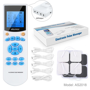 جهاز تدليك علاج عشرات 4 مخرج كهربائي EMS محفز عضلات إلكتروني عصبي - Product Image 3