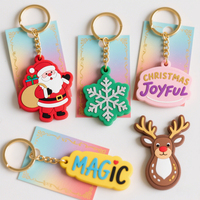 Fabricante al por mayor llaveros y mosquetones de dibujos animados personalizados PVC de goma suave con logotipo lindo llavero personalizado promocional