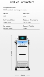 Appareil de beauté pour le visage 10 en 1, dermabrasion de bureau, rajeunissement de la peau, microdermabrasion, machine à oxygène pour le visage - Product Image 3