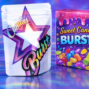 Custom Printed Own Logo <b>Mylar</b> <b>Bag</b> Packing Candies Cookies Stand Up Zipper Pouch Smell Proof Food Packaging - Product Image 1