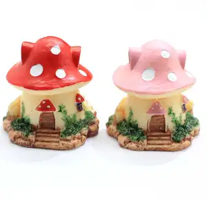 Mushroom Dream House Fairy Room Villa Small Statue Little Figurine Home Crafts Ornament China Castle DIY Decor