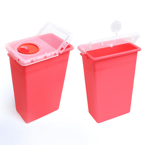 Thùng chứa vật sắc nhọn y tế dùng một lần 12 gallon 45 lít, loại lớn, có nắp vặn trong suốt, dùng cho chất thải sinh học nguy hại - Product Image 5