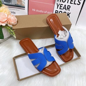 Sandalias planas de verano para mujer con hebilla, punta abierta, sin cordones, punta cuadrada, zapatos casuales de vestir - Product Image 3