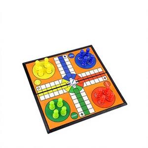 Juego de Mesa Multifuncional con Cajón Pequeño: Ajedrez, Damas, Damas Chinas, <span class=keywords><strong>Ludo</strong></span>, Juego de Estrategia Educativo para Niños y Adultos - Product Image 1