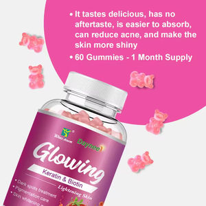 Gummies Éclat de Peau à la Biotine et Kératine, Complément Alimentaire Naturel Végétalien à Base de Plantes pour une Peau Lumineuse et un regain d'Énergie - Product Image 6