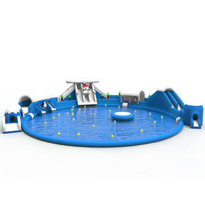 Glissière d'eau gonflable avec piscines Jouets d'eau de natation Piscines Parc aquatique gonflable - Product Image 3