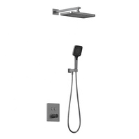 Robinets et ensembles de douche de bain de douche à main en laiton à poignée unique rectangulaire avec un design efficace