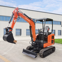 Mini-excavatrice sur chenilles de 1,8 tonne, haute performance, pour les projets agricoles et de construction