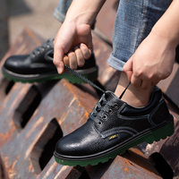 LIGHT BEARER 901B Chaussures de sécurité industrielles imperméables en cuir pour hommes, chaussures de travail pour la construction, l'exploitation minière et la sécurité, Zapatos De Seguridad