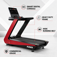 Tapis roulant commercial à écran tactile intelligent, tapis roulant électrique motorisé, équipement de fitness haut de gamme, machine à marcher et à courir