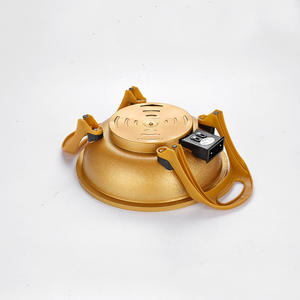 Poêle électrique Odomoem 34 cm, boîtier en plastique doré, cuisinière multifonctionnelle avec verrouillage mécanique, usage domestique - Product Image 4