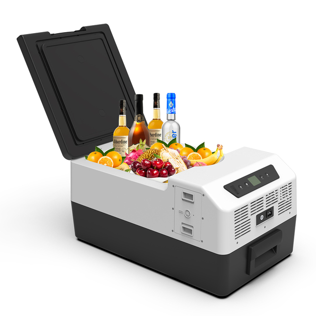 Tsunami 15L Solar Mini Fridge DC 12v Car Fridges Fridge Refrigerator with Compressor LED Display by APP
