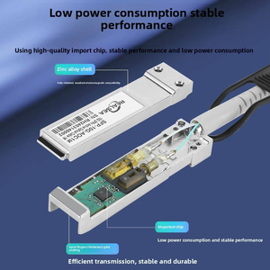 สายเคเบิลออปติคอลแบบแอคทีฟ AOC ความเร็วสูง OM3 10G SFP สำหรับ H3C Huawei Ruijie <span class=keywords><strong>Cisco</strong></span> สวิตช์ในศูนย์ข้อมูล Ai HPC - Product Image 4