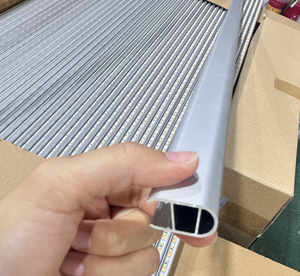 Profilé en aluminium 6063 pour tringle de placard LED, <span class=keywords><strong>rail</strong></span> de suspension robuste pour armoire, canal lumineux à capteur, luminaire linéaire encastré pour armoire - Product Image 5