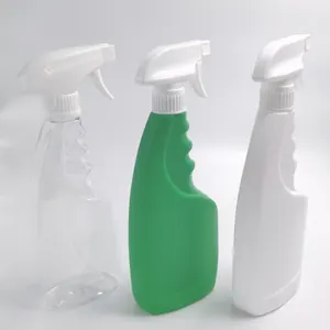 500ml 750ml 1L 25oz HDPE saubere Plastik flasche Trigger sprüh flasche mit Finger griff