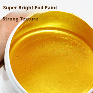 <span class=keywords><strong>Peinture</strong></span> à base <span class=keywords><strong>d</strong></span>'eau avec feuilles <span class=keywords><strong>d</strong></span>'<span class=keywords><strong>or</strong></span> 24 carats, pigment doré métallique brillant pour pierres tombales, Bouddha <span class=keywords><strong>et</strong></span> <span class=keywords><strong>d</strong></span>écoration artistique - Product Image 2