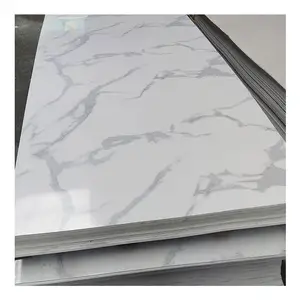 Longtime UV Marble Plastic Decorative 3D PVC Sheet Wall Covering Panel Board Pvc Marble Board