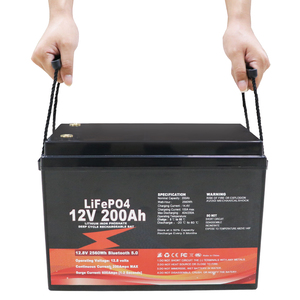 Baterias de Íon de Lítio Personalizadas 12V 100Ah/200Ah/300Ah, Baterias de Íon de Lítio LifepO4 para Uso Solar, Sistema de Baterias LiFePO4 para Uso Doméstico - Product Image 2