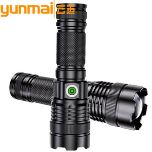 ยุนไม 30W LED ไฟฉายเลเซอร์สีขาวแบตเตอรี่ในตัว 1800mAh แบบชาร์จไฟได้ซูมระยะไกลสว่างเป็นพิเศษ - Product Image 1