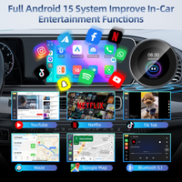 Sistema Android Android15 Inalámbrico, Android Carplay 4+64G, Caja de Interconexión Inteligente Qualcomm, Carplay Inalámbrico
