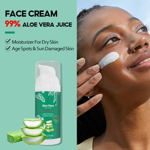 Productos de belleza para el cuidado de la piel, crema facial de Aloe Vera y loción hidratante, marca privada personalizada - Product Image 2