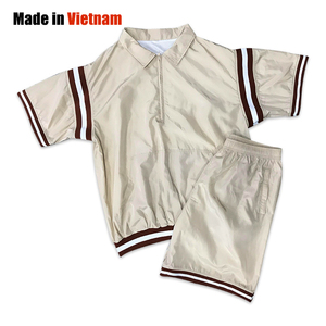 Chaqueta a prueba de viento juvenil de alta calidad personalizada 1/3 cremallera Patchwork ropa deportiva de talla grande diseño estampado de peso pesado para primavera - Product Image 1