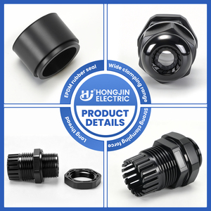 Prensaestopas de Plástico Nylon Personalizable PA66 IP69 Impermeable y Antipolvo con Rosca Extendida PG13.5 para Lámparas de Exterior de Bajo Voltaje 6-12.5mm - Product Image 5