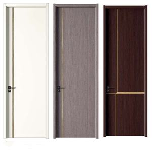 Customizable Modern Minimalist Interior Wooden <strong>Doors</strong> Solid Wood HDF PVC with Frame for Factory and House Rooms - Product Image 6