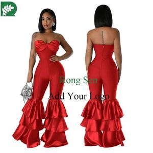 Mujeres americanas Moda de una pieza Vendaje Body Tube Top Cake Pierna Pantalones Elegante Banquete <span class=keywords><strong>Pie</strong></span> Outfit - Product Image 2