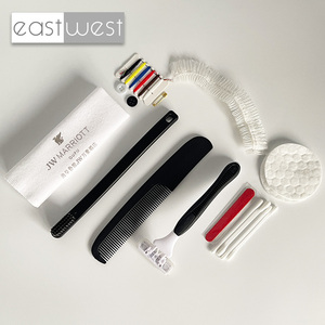 East West Stock Hotel Dry Amenities Set Desechable Semitranslúcido Bolsa impermeable Embalaje Hotel Cepillo <span class=keywords><strong>de</strong></span> dientes con pasta <span class=keywords><strong>de</strong></span> dientes - Product Image 4