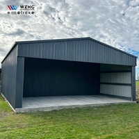 Hangar d'avion à grande portée en structure acier transparente, EDIFICIO DE ACIRO, conception de hangar métallique préfabriqué robuste