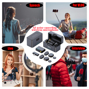 Micrófono Inalámbrico Mini, Micrófono de Solapa Lavalier, Altavoz con Micrófono, Plug and Play, Reducción de Ruido AI, Micrófono para Grabación de Video - Product Image 6