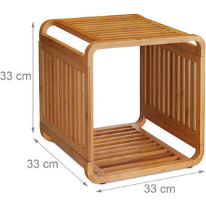 Étagère de salle de bain en bambou de style japonais minimaliste, personnalisable en gros - Product Image 2