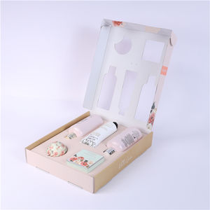 Boîte-cadeau d'estampage à chaud pliable personnalisé en papier ondulé intérieur avec papier intérieur - Product Image 5