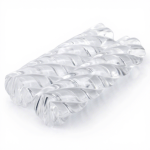 OD 5mm 200mm PMMA Transparent Spiral Acrylic Rod-Customizable Size & Color ISO/REACH Certified for Lighting & Decoration - Product Image 1