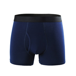 Boxer da Uomo Multicolore con Tasca 3D, Fascia Elastica Larga, Gamba Lunga, Intimo Comodo per Uso Quotidiano, Assortimento di Colori Solidi - Product Image 2