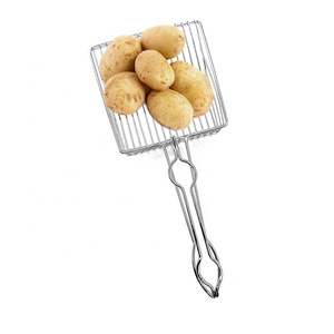 Colección de cesta de fruta de cocina, espátula de patatas de acero inoxidable, cesta de patatas con mango - Product Image 2