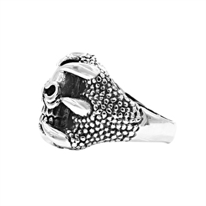 Joyería de calavera gótica personalizada, <span class=keywords><strong>anillo</strong></span> de <span class=keywords><strong>garra</strong></span> de dragón, anillos de esqueleto para hombre - Product Image 3