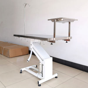 PetFit meja pemeriksaan bedah hewan hidrolik, dapat dipakai ulang untuk pemakaian hewan besar baja tahan karat 304 klinik hewan - Product Image 6