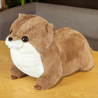 Peluche personnalisée de luxe, 50 cm, douce et mignonne, en forme d'otter, pour enfants, cadeau de Noël