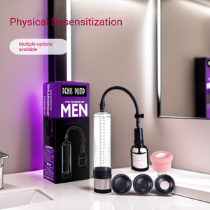 男性用ペニス増大ポンプ サイズM 大人用セックストイ 防水真空ポンプ 男性用オナニートレーナー - Product Image 2
