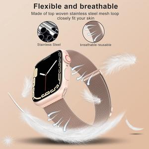 Dernier bracelet magnétique élégant de luxe <span class=keywords><strong>Iwatch</strong></span> 44mm 46mm 45mm 49mm Bracelet à boucle en acier inoxydable pour bracelet de montre série Ultra Se 8 7 - Product Image 4