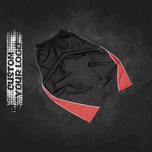 Pantalon de survêtement en polyester à rayures et jambes larges surdimensionné en gros Pantalon de survêtement en nylon pour hommes avec impression de logo personnalisé - Product Image 2