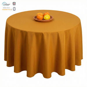 Nappe de table carrée en polyester tissé haute densité, imperméable, écologique, personnalisable et lavable pour restaurant - Product Image 1