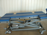 Table d'opération chirurgicale vétérinaire pour cheval, grand animal, taureau, vache, bovin, acier inoxydable, table dorsale latérale équine