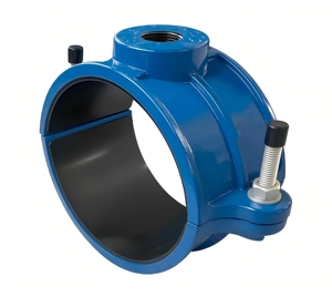 Selle de raccordement en fonte ductile FH Factory DN50 GGG50 avec filetage femelle PN16 pour tuyaux d'eau potable en <span class=keywords><strong>PVC</strong></span> et PEHD - Product Image 2
