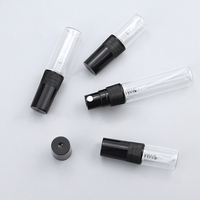 Botol sampel parfum Mini 2ml hingga 10ml kaca dengan pompa semprot plastik putih/bening/hitam jenis penyemprot pompa dapat dicetak