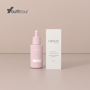 Serie <span class=keywords><strong>YA</strong></span> Vacío 1/2 oz Botella de aceite para el cuidado de la piel negra personalizada 20ml 30ml 50ml 60ml Cilindro Suero cosmético para el cabello Petg Botella cuentagotas - Product Image 4